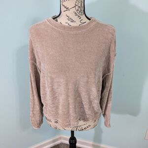 Southern shirt company pink crop top cropped sweatshirt extra small xs preppy